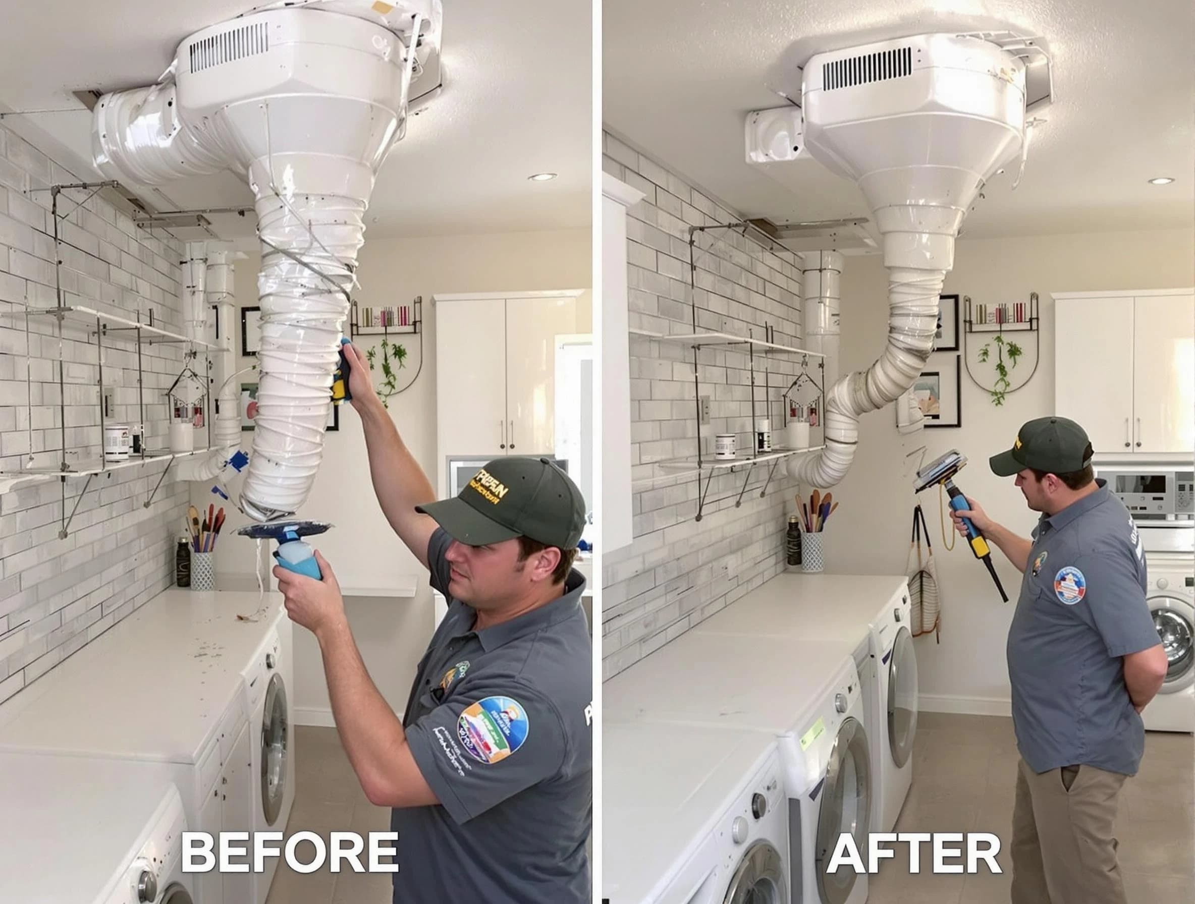 Professional dryer exhaust vent cleaning by Holt Dryer Vent Cleaning in Holt