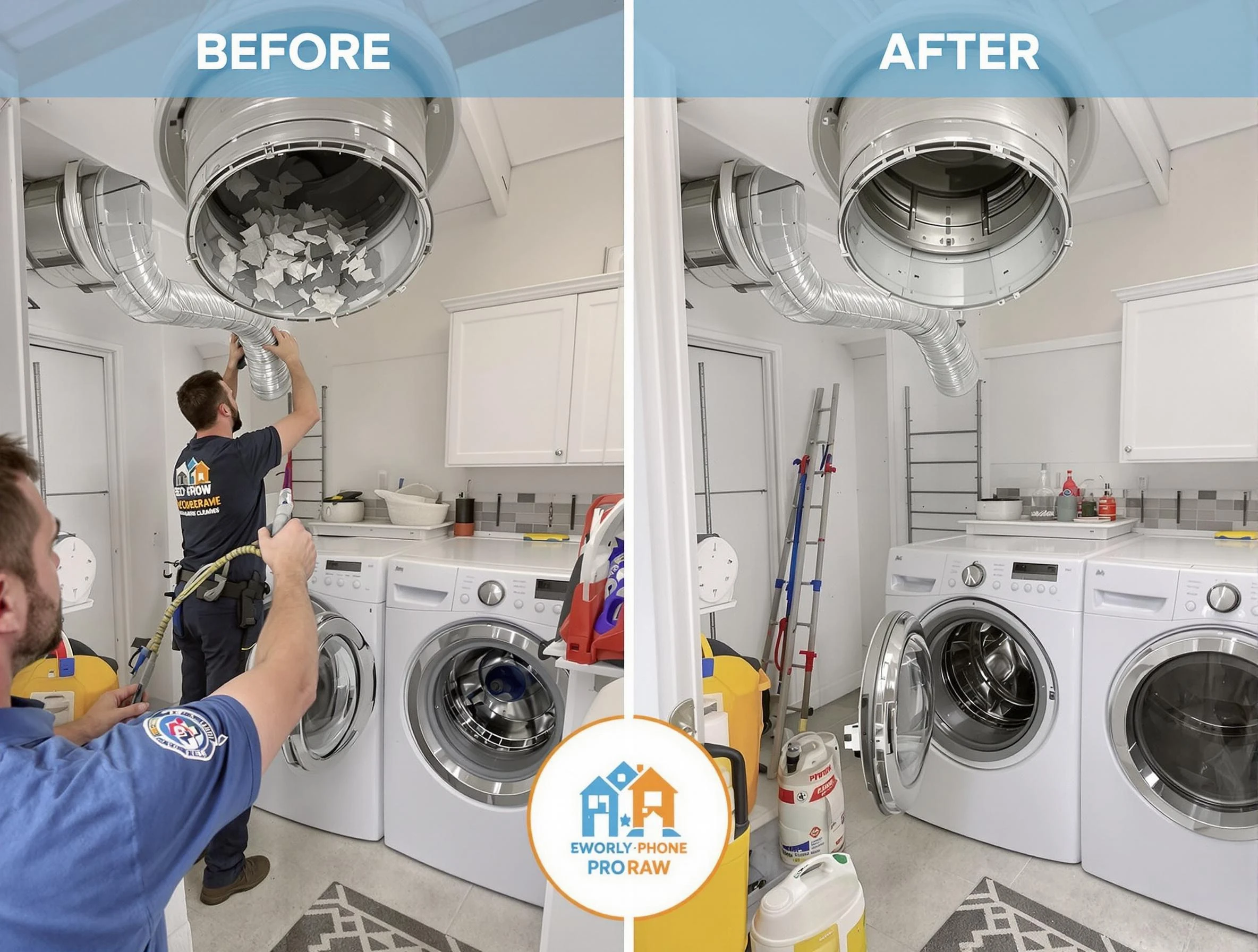 Residential dryer vent cleaning by Holt Dryer Vent Cleaning in Holt